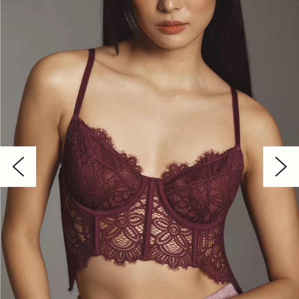 NWT Anthropologie THE GISELLE LACE BUSTIER